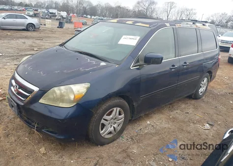 2007 Honda Odyssey Ex-L из США, поврежденный, VIN 5FNRL38787B050402